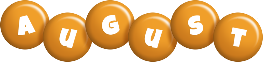 August candy-orange logo