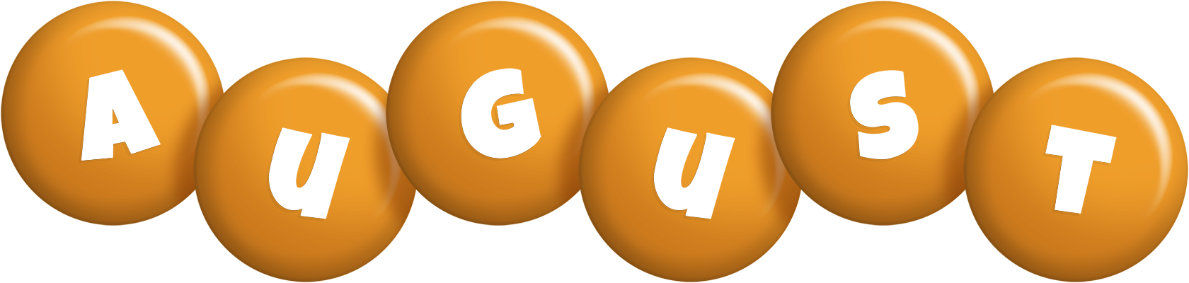 August candy-orange logo