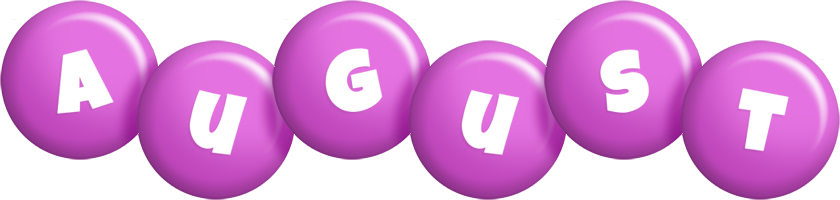 August candy-purple logo