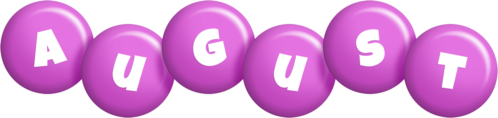 August candy-purple logo