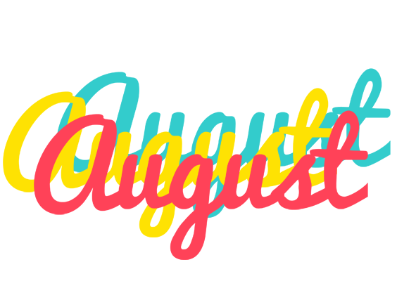 August disco logo