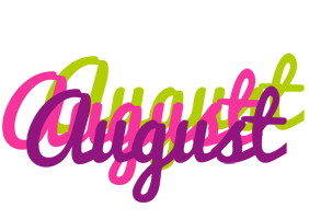 August flowers logo