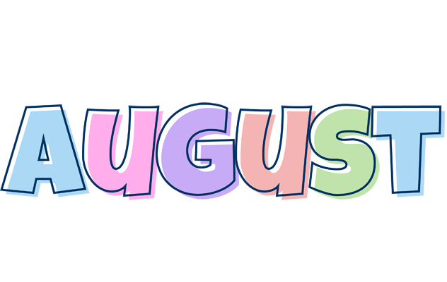 August pastel logo
