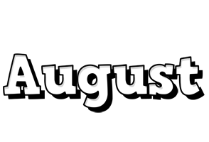 August snowing logo