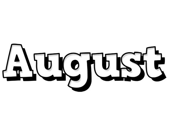 August snowing logo