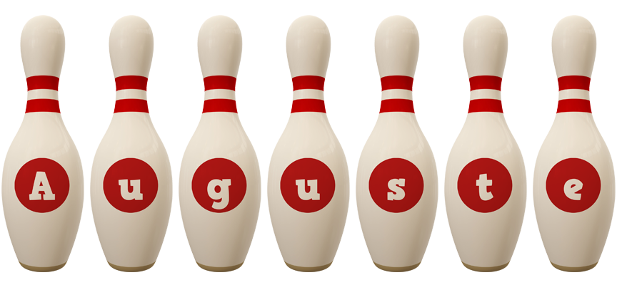 Auguste bowling-pin logo