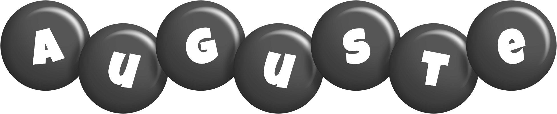 Auguste candy-black logo