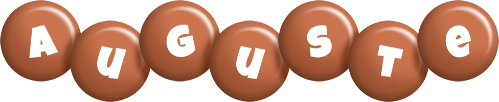 Auguste candy-brown logo