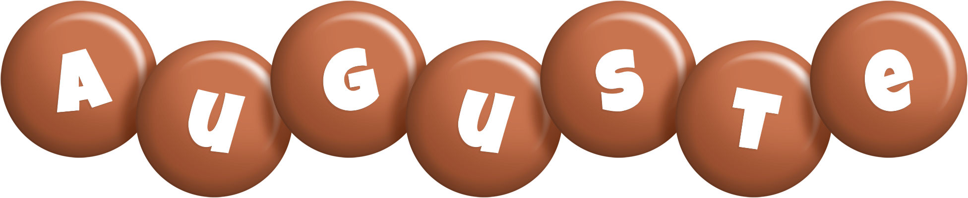Auguste candy-brown logo
