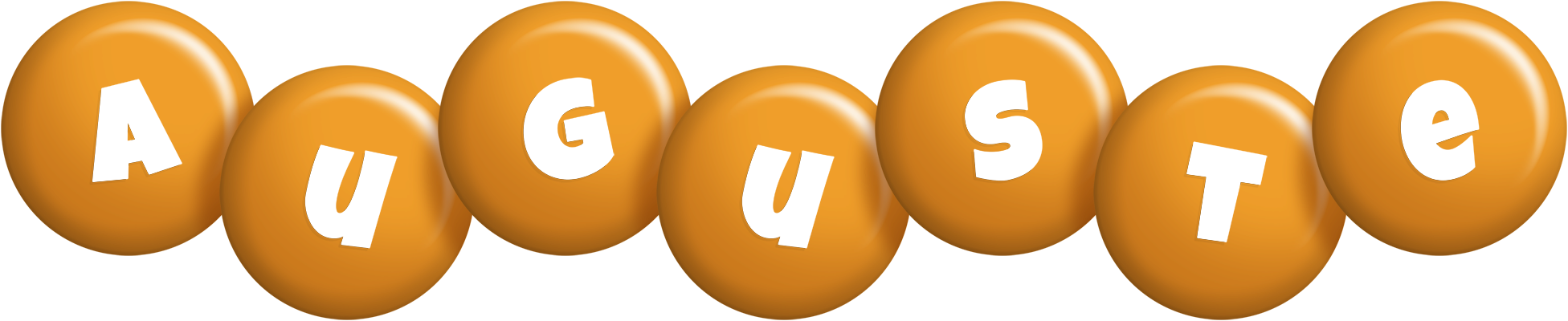 Auguste candy-orange logo