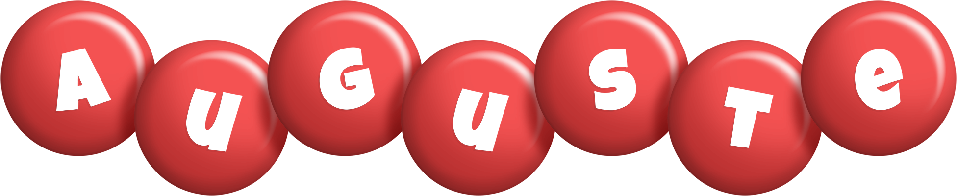 Auguste candy-red logo
