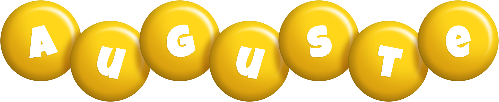 Auguste candy-yellow logo