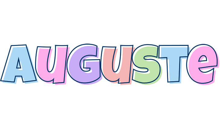 Auguste pastel logo