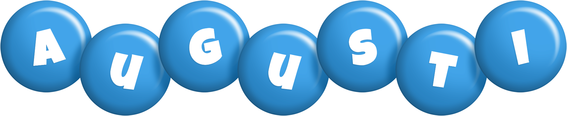 Augusti candy-blue logo