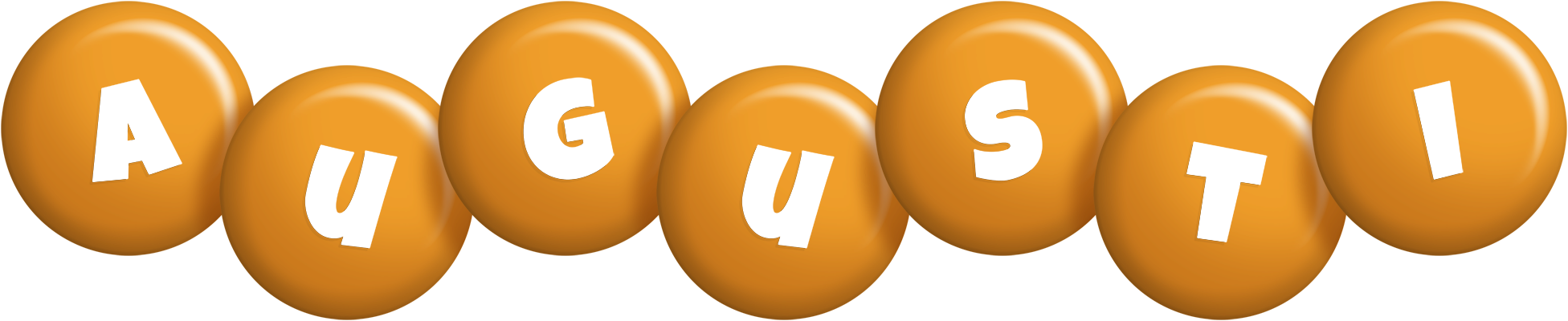 Augusti candy-orange logo