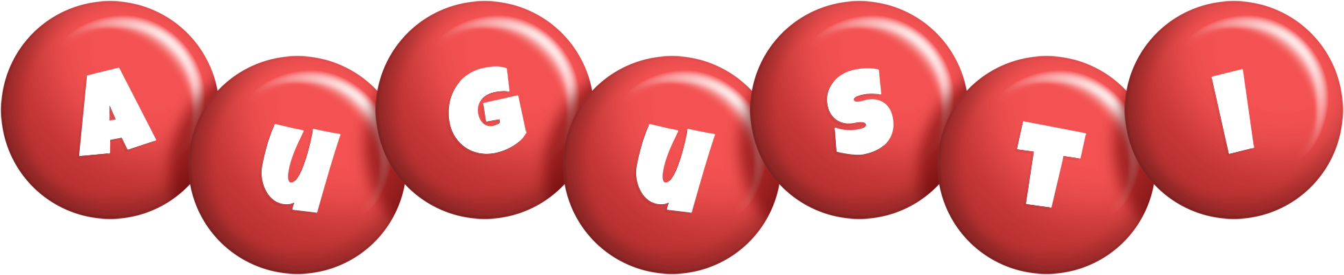 Augusti candy-red logo