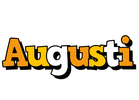 Augusti cartoon logo