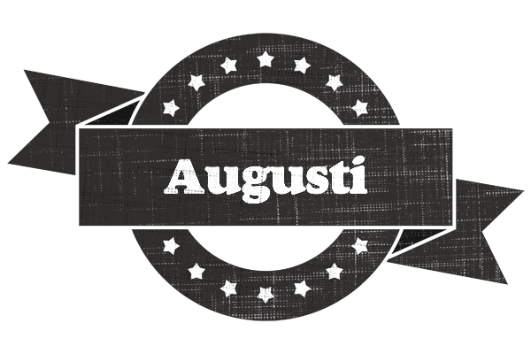 Augusti grunge logo