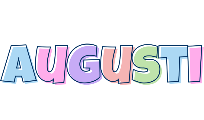 Augusti pastel logo