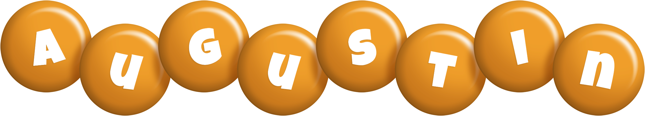 Augustin candy-orange logo