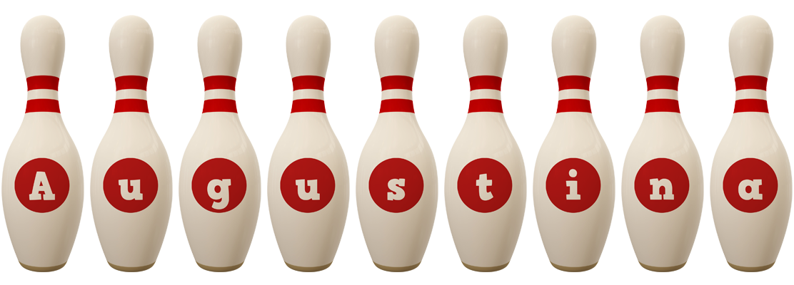 Augustina bowling-pin logo