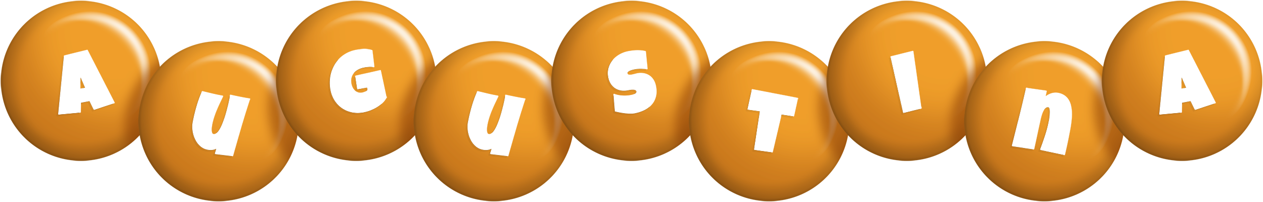 Augustina candy-orange logo