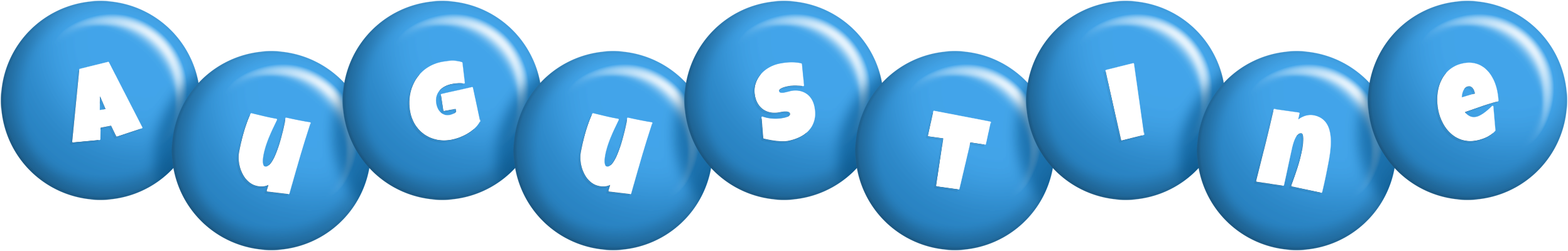 Augustine candy-blue logo