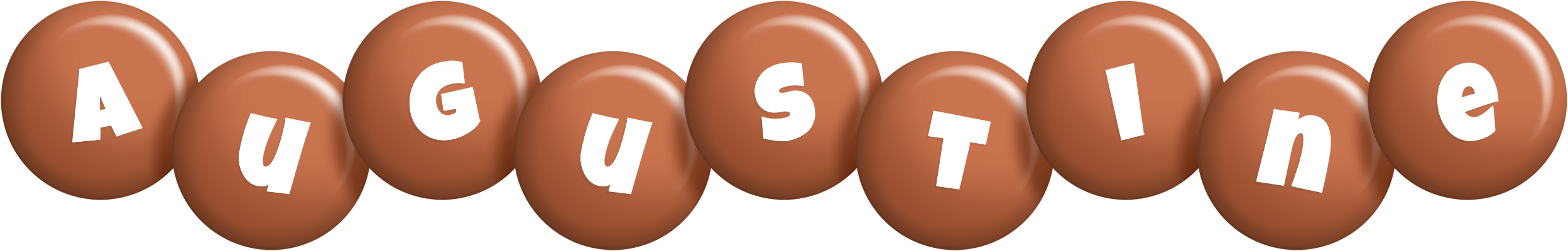 Augustine candy-brown logo