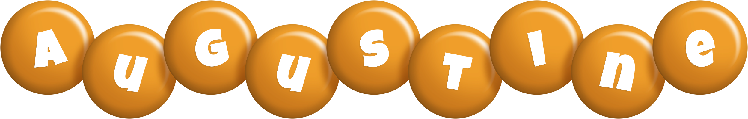 Augustine candy-orange logo