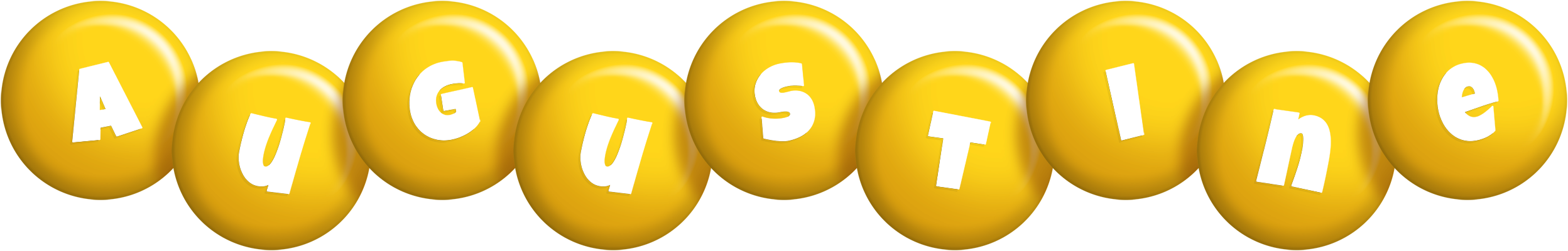Augustine candy-yellow logo