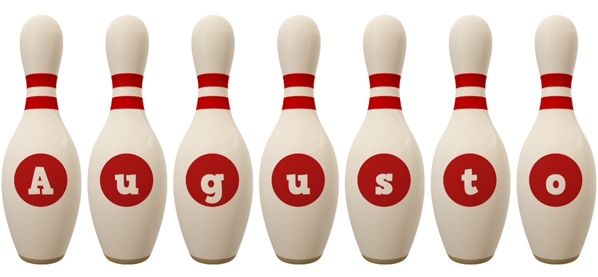 Augusto bowling-pin logo