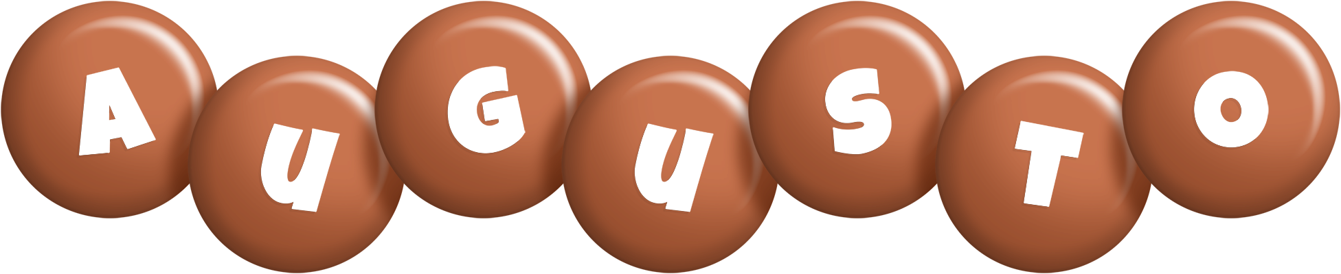 Augusto candy-brown logo