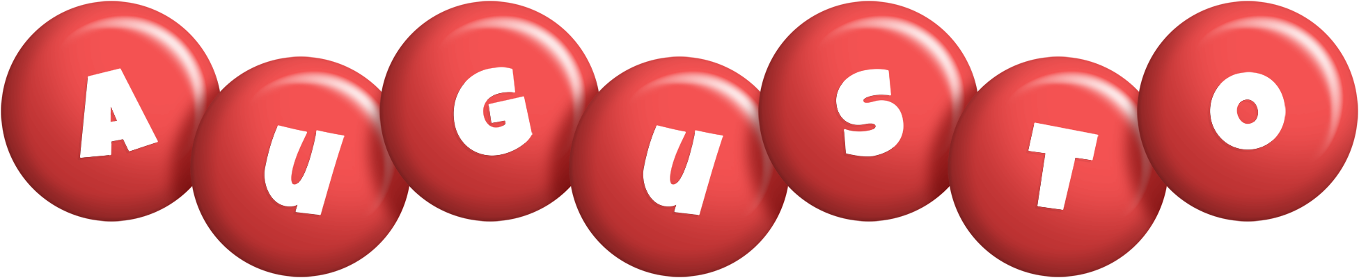 Augusto candy-red logo