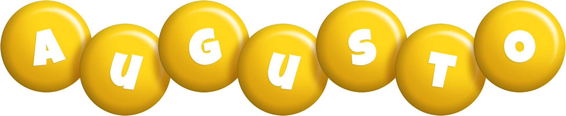 Augusto candy-yellow logo