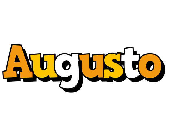 Augusto cartoon logo