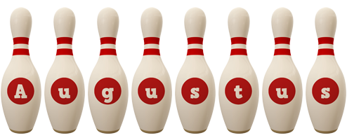 Augustus bowling-pin logo