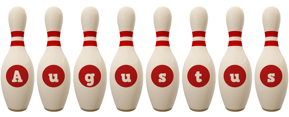 Augustus bowling-pin logo