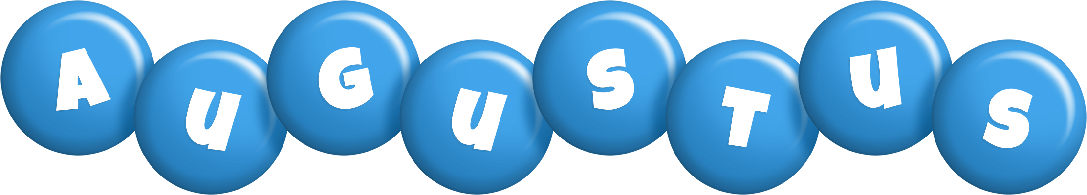 Augustus candy-blue logo