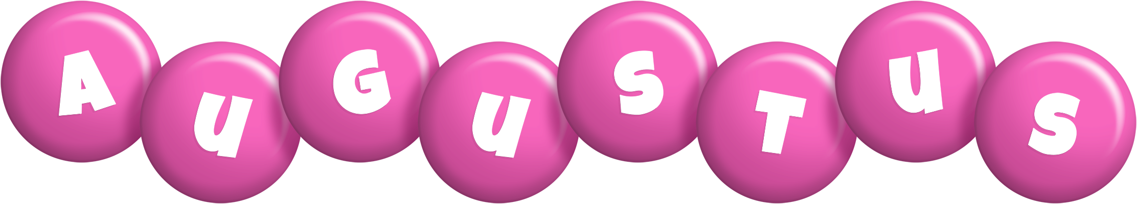 Augustus candy-pink logo