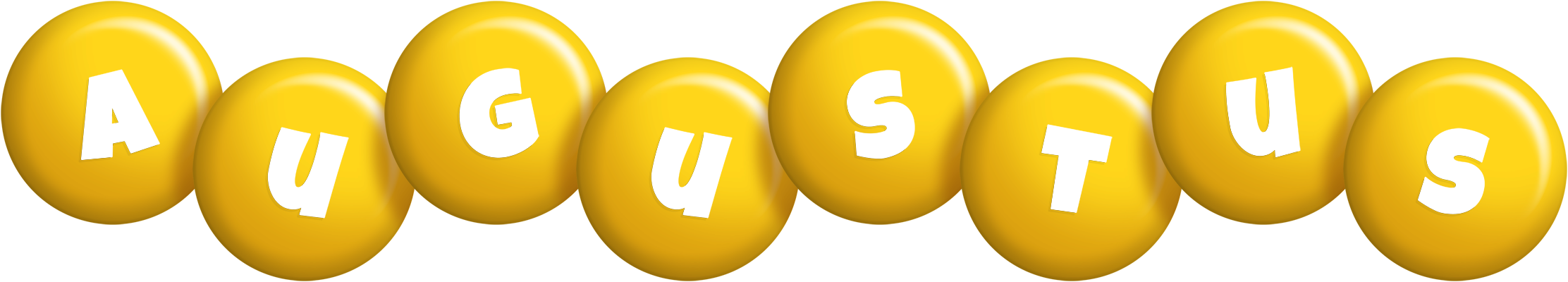 Augustus candy-yellow logo