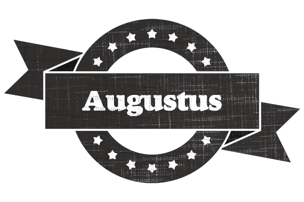 Augustus grunge logo