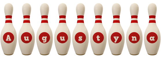 Augustyna bowling-pin logo