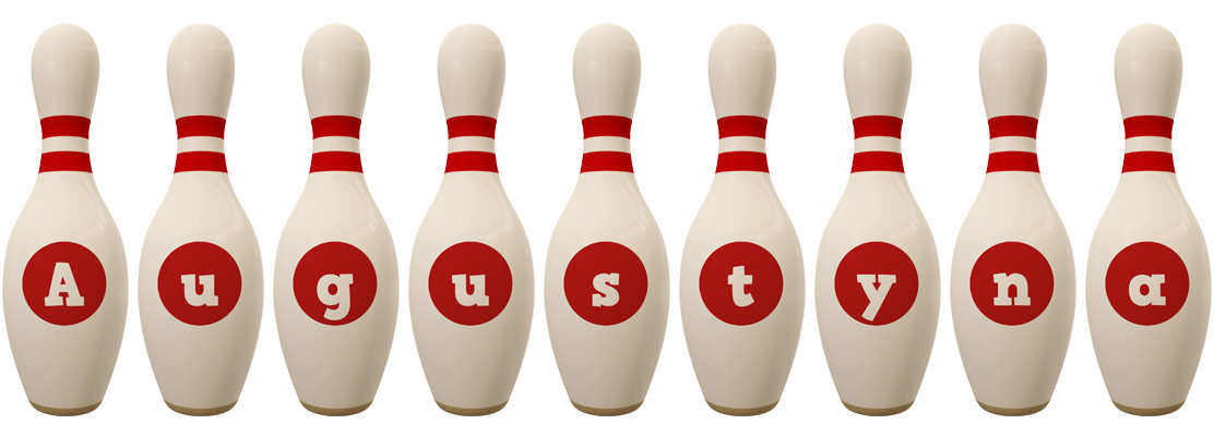Augustyna bowling-pin logo