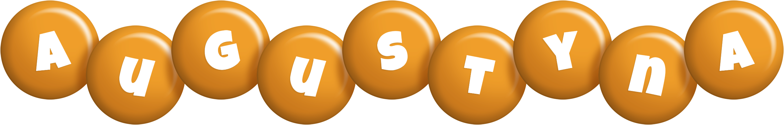 Augustyna candy-orange logo