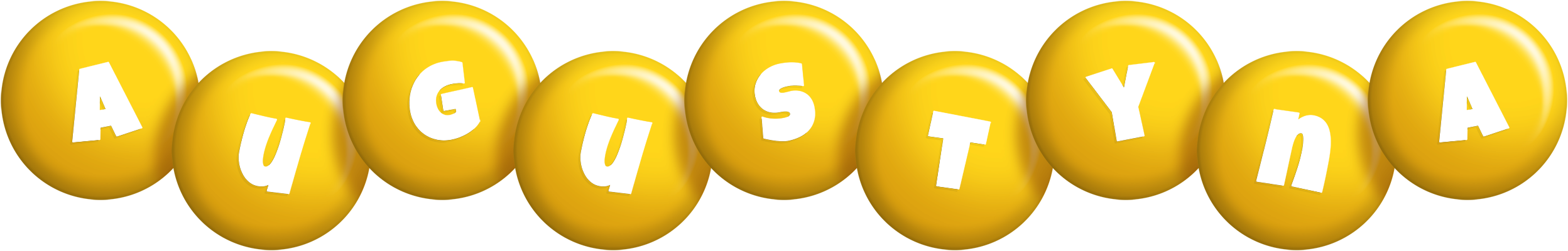 Augustyna candy-yellow logo