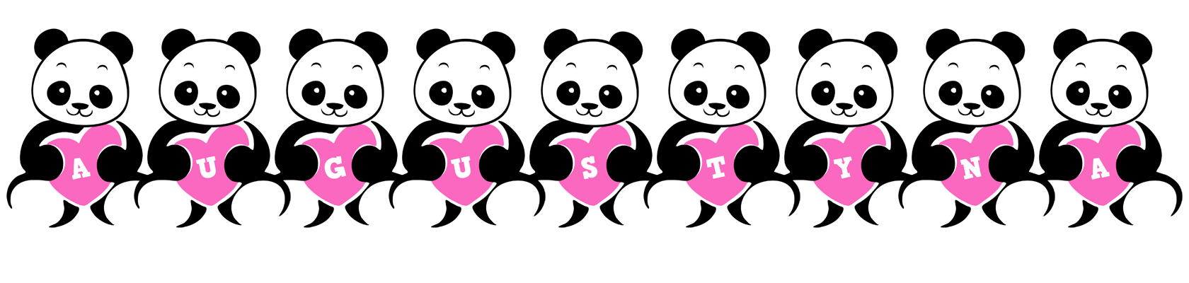 Augustyna love-panda logo