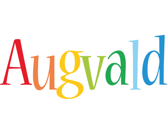 Augvald birthday logo
