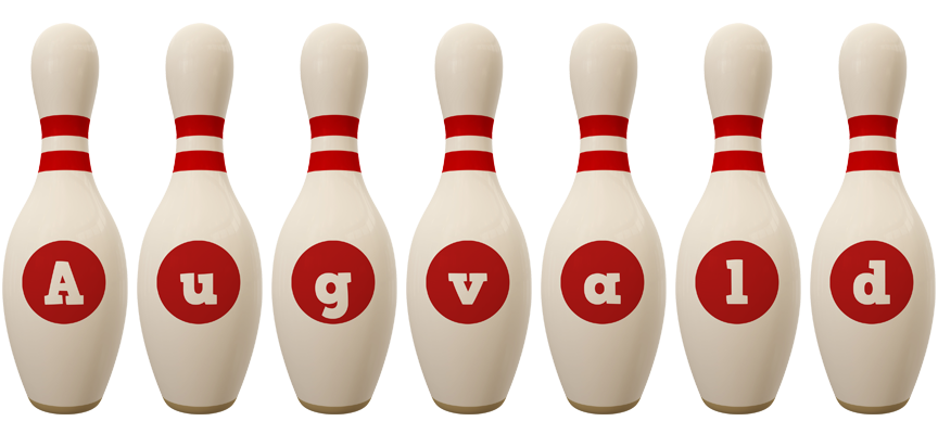 Augvald bowling-pin logo