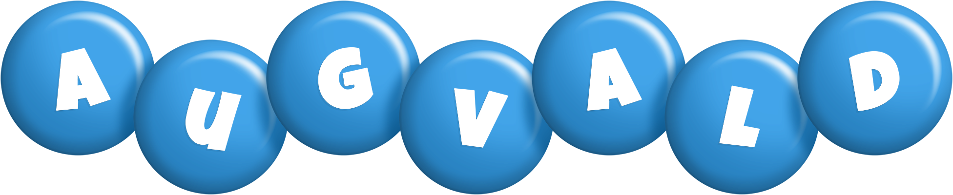 Augvald candy-blue logo