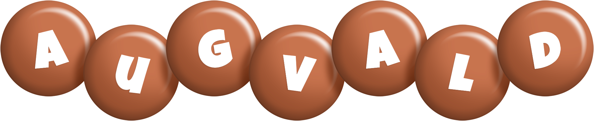 Augvald candy-brown logo